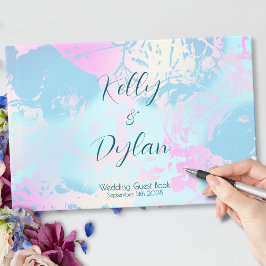 Libro De Visitas Modern Abstract Pastel Wedding
