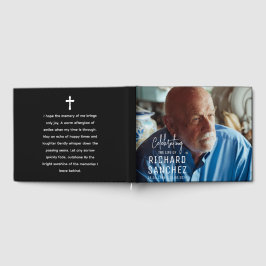 Libro De Visitas Modern Celebration Of Life Photo Funeral Memorial 