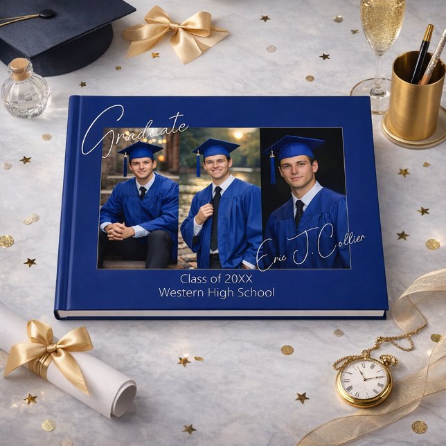 Libro De Visitas Modern Graduation Party Photo Display (Subido por el creador)