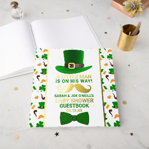 Libro De Visitas Modern Leprechaun St. Patrick's Day Baby Shower