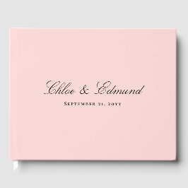 Libro De Visitas Modern Minimalist Blush Pink Wedding