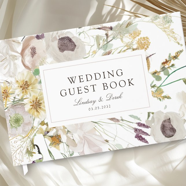Libro De Visitas Modern Spring Wedding (Modern Spring Wedding Guest Book)