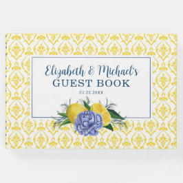 Libro De Visitas Moderna ducha con limón floral