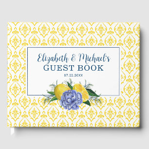 Libro De Visitas Moderna ducha con limón floral