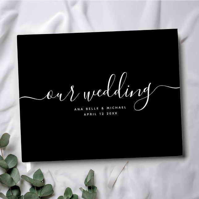 Libro De Visitas Moderna Moda minimalista elegante Boda simple (Subido por el creador)