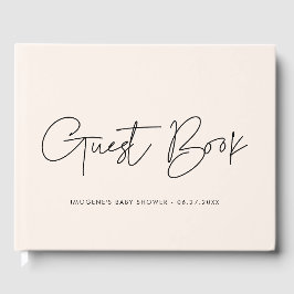 Libro De Visitas Moderna y minimalista ducha de bebé