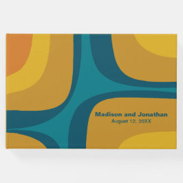 Libro De Visitas Modernista de Surco Retro Moderno de Mid Century