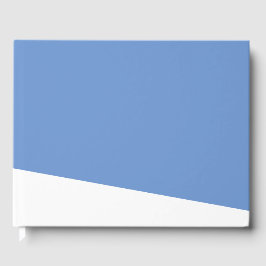 Libro De Visitas Moderno Ajuste Blanco Alrededor De Wedge En Azul D
