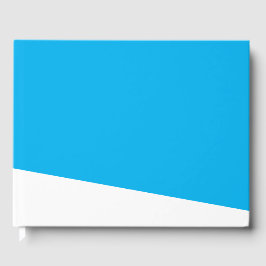 Libro De Visitas Moderno Ajuste Blanco Alrededor De Wedge En El Azu