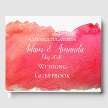 Moderno boda de arte de color rojo