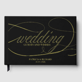 Libro De Visitas Moderno Boda de caligrafía elegante