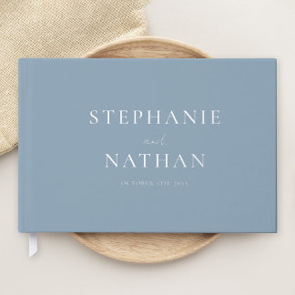 Libro De Visitas Moderno Boda de Relieve metalizado plateado Minima