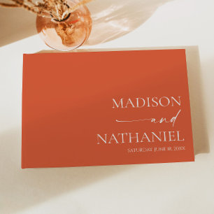 Libro De Visitas Moderno Boda elegante Minimalista Verona Sunset