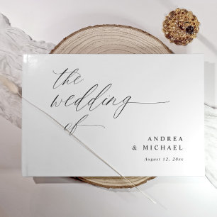 Libro De Visitas Moderno Boda Minimalista sencillo y romántico
