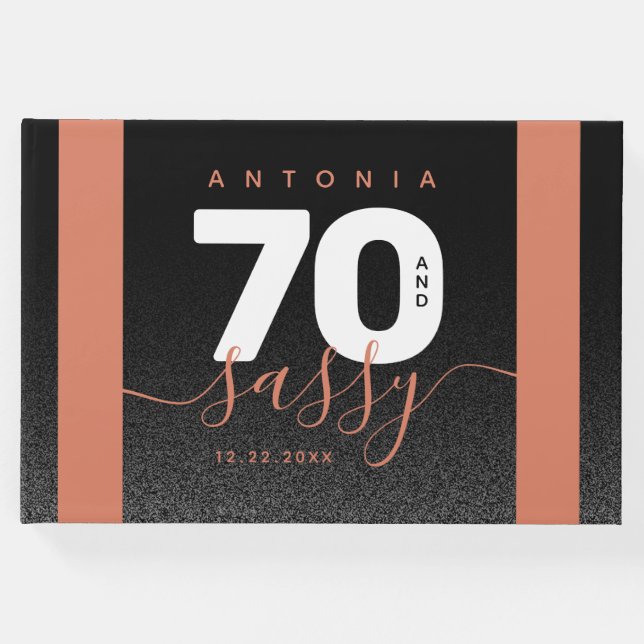 Libro De Visitas Moderno cobre 70 y elegante (Anverso)