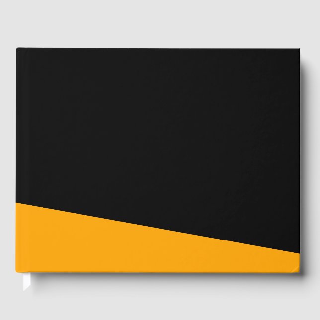 Libro De Visitas Moderno envolvimiento amarillo dorado alrededor de (Anverso)