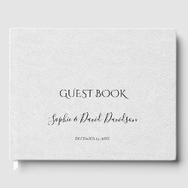 Libro De Visitas Moderno planificador de casamiento mínimo de escri