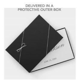 Libro De Visitas Moderno y elegante Boda de guiones de caligrafía b