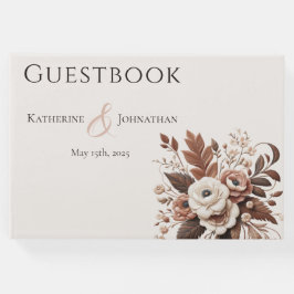 Libro De Visitas Moderno y elegante País Occidental - Flora