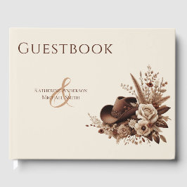 Libro De Visitas Moderno y elegante País Occidental - Flora