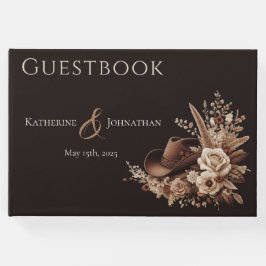 Libro De Visitas Moderno y elegante País Occidental - Flora