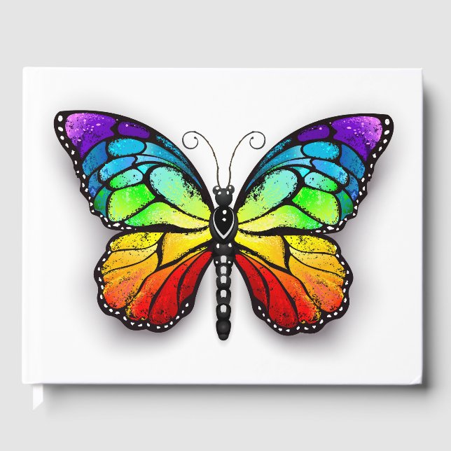 Libro De Visitas Monarca de mariposa arcoiris (Anverso)