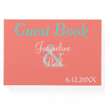 Monograma del Boda de coral del corazón de la pues