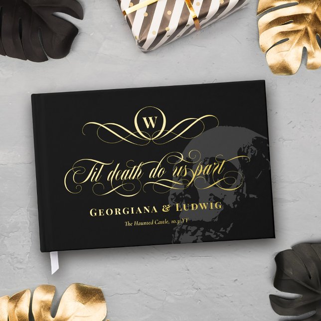 Libro De Visitas Monograma hasta la muerte del Gótico del cráneo (Subido por el creador)