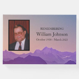 Libro De Visitas Montañas en el funeral de Dusk