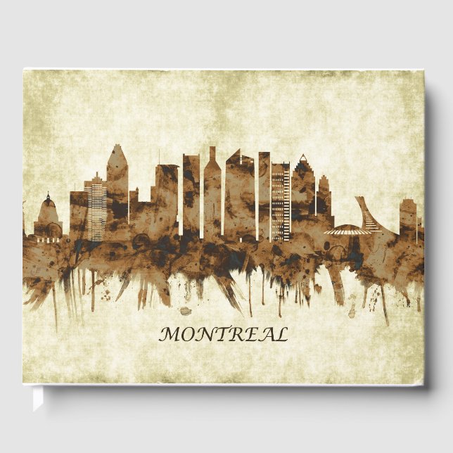 Libro De Visitas Montreal Canada Cityscape (Anverso)