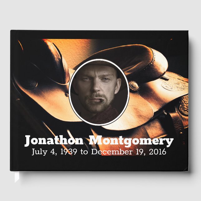 Libro De Visitas Monumento a la oración de Saddle y Cowboy (Anverso)