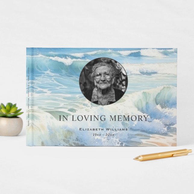 Libro De Visitas Monumento al funeral de Rolling Waves Photo (Pantalla in situ)