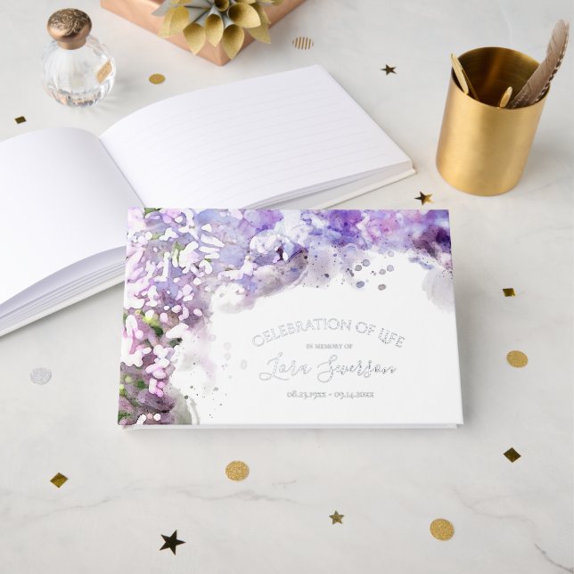 Libro De Visitas Monumento conmemorativo a las flores púrpura de Li (Anverso Abierto)