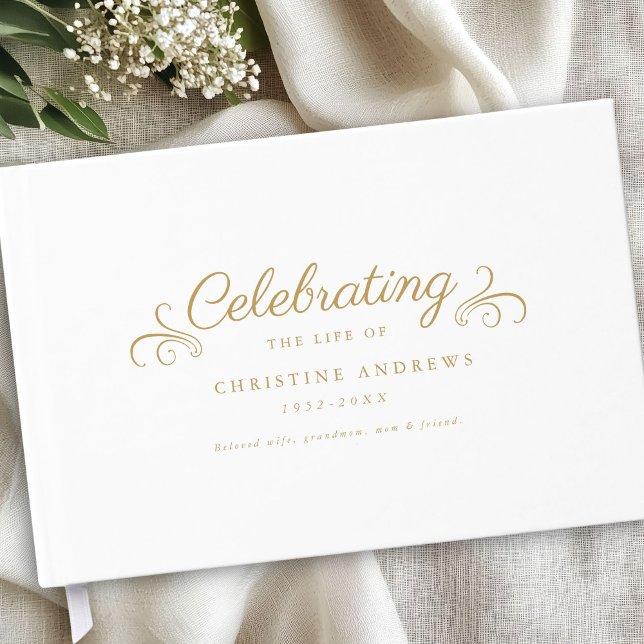 Libro De Visitas Monumento conmemorativo "Celebración de la vida" B (Memorial "Celebration of life" White Guest Book)