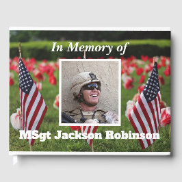 Libro De Visitas Monumento conmemorativo personalizado a veteranos