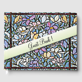 Libro De Visitas Mosaic Floral Boda
