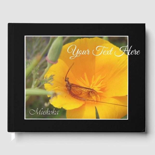 Libro De Visitas Moskoka Shadfly (Flor Amarilla) (Anverso)