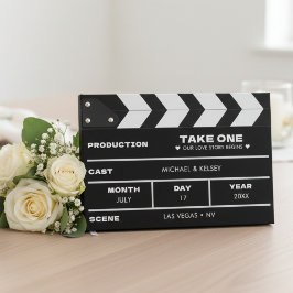 Libro De Visitas Movie Film Clap Board Wedding