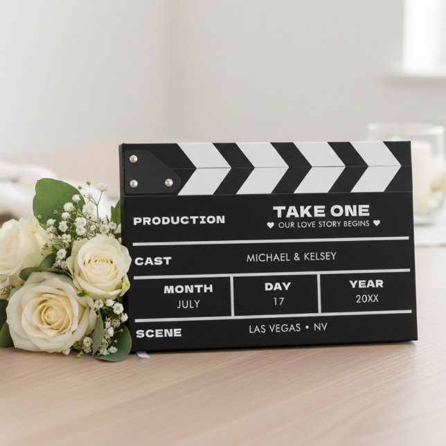 Libro De Visitas Movie Film Clap Board Wedding (Subido por el creador)