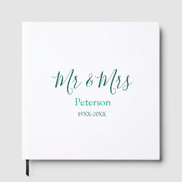 Libro De Visitas Mr & Mrs last name married year wedding engagement