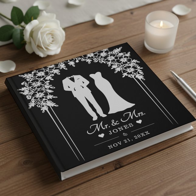 Libro De Visitas Mr & Mrs Wedding Dress Tuxedo Newlywed Couple (Mr & Mrs Wedding Dress Tuxedo Newlywed Couple Guest Book
)