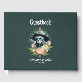 Libro De Visitas Mujer asombrosa con un impresionante maquillaje de