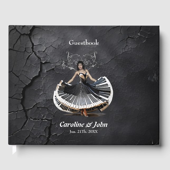 Libro De Visitas Mujer bailarina elegante (Anverso)