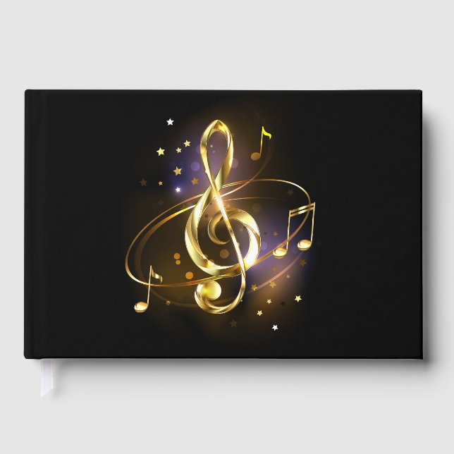 Libro De Visitas Música de Clef de Trino de Oro (Anverso)