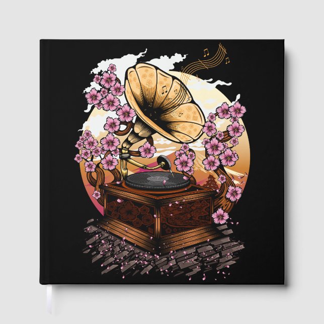 Libro De Visitas Musical Flor de Cerezo (Anverso)