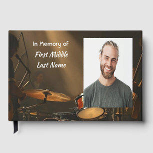 Libro de Visitas Músico Baterista Música 