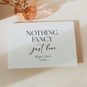Libro De Visitas Nada Elegante Solo Amor Minimalista Casual Boda