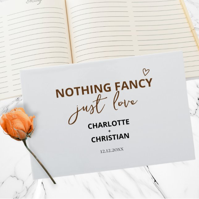 Libro De Visitas Nada Fancy Just Love (Nothing Fancy Just Love Guest Book from Ricaso. Colorful, bold book for newly weds & guests)
