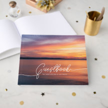 Naranja Sunset Photo Beautiful Personalizado Lake 