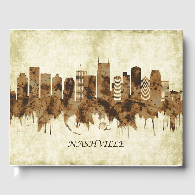 Libro De Visitas Nashville Tennessee Cityscape (Anverso)